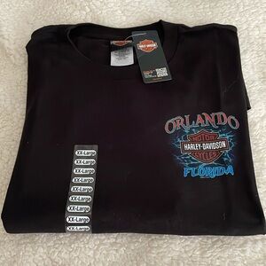 New Harley Davidson T-shirt Size XXL black